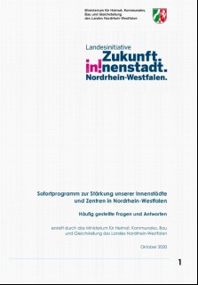 Vorschaubild 2: Sofortprogramm zur Stärkung unserer Innenstädte und Zentren in NRW 2020